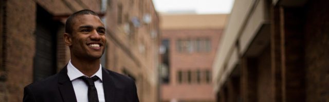 businessman walking in the street